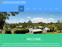 Tablet Screenshot of katikati-naturist-park.co.nz